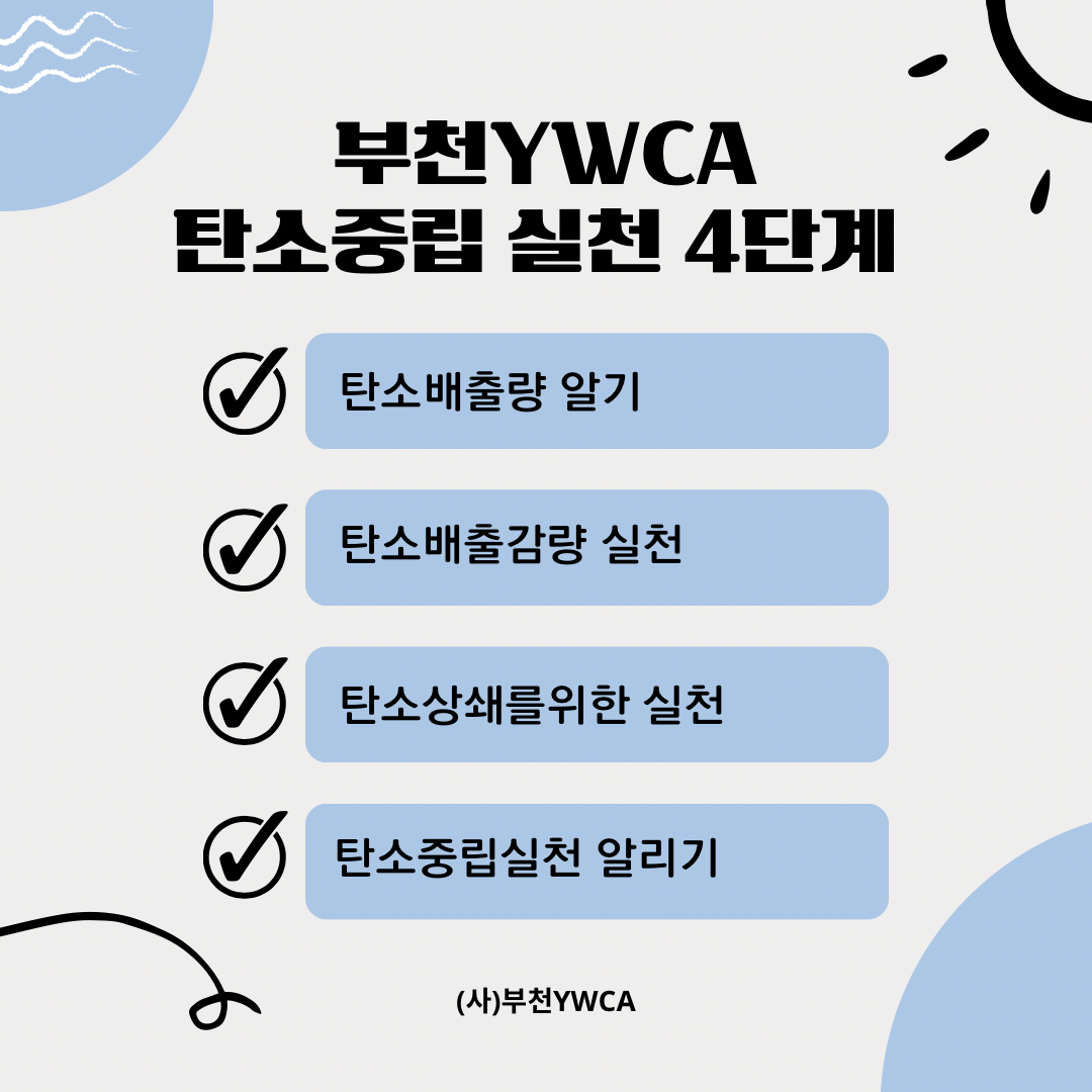 부천YWCA 탄소중립실천 4단계
